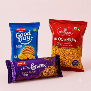 BISCUITS, NAMKEEN & SNACKS